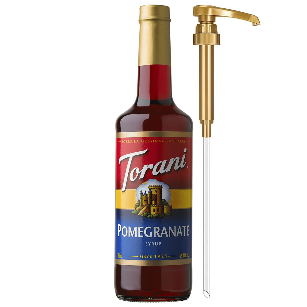 Torani Coffee Syrup, Vanilla Flavored Syrup for Drinks, Pump Included, 25.4 Fl Oz