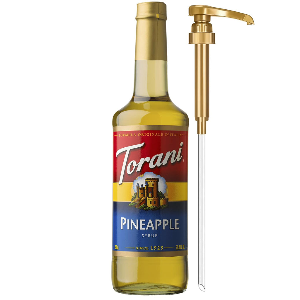 Torani Coffee Syrup, Vanilla Flavored Syrup for Drinks, Pump Included, 25.4 Fl Oz