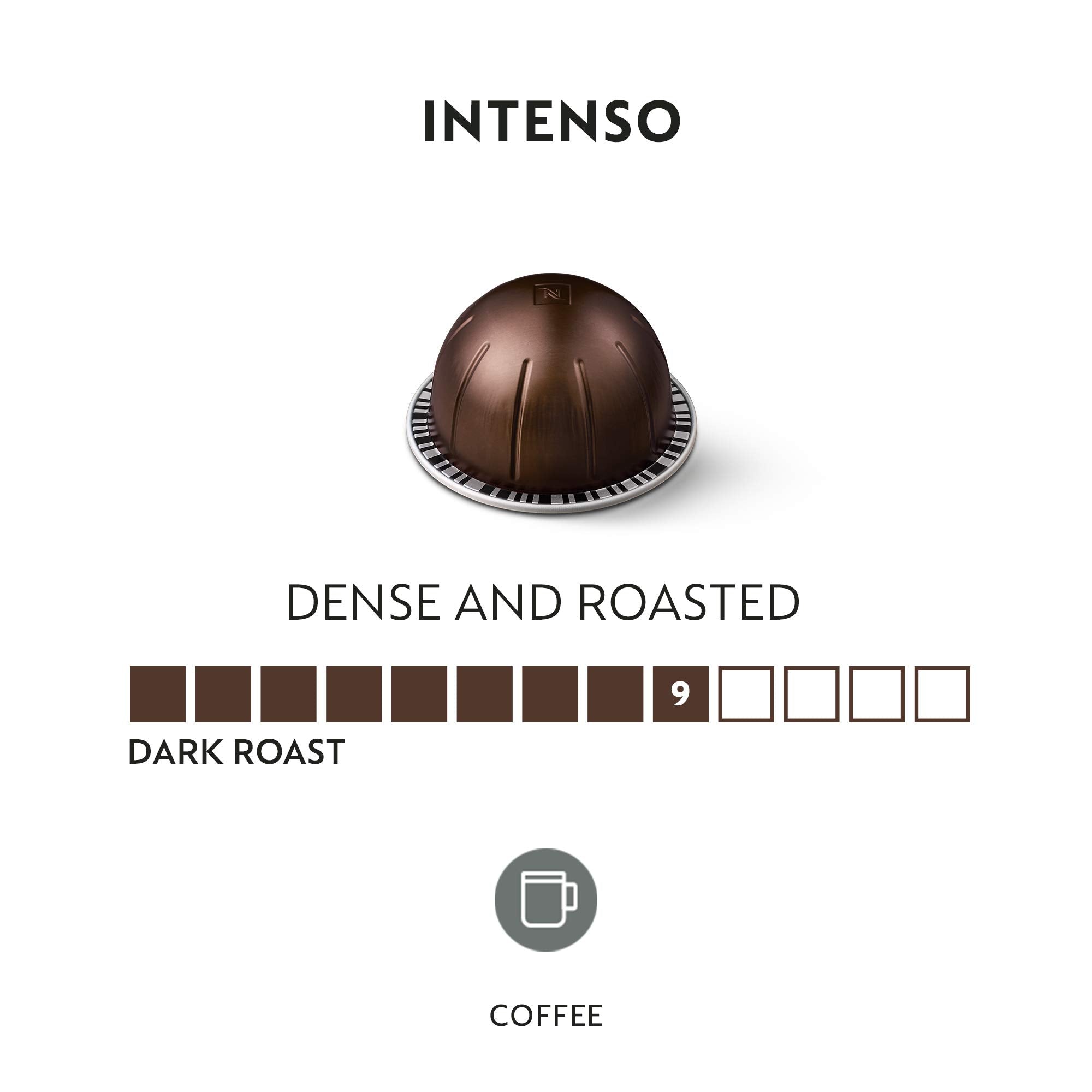 Nespresso Capsules Vertuo, Melozio, Medium Roast Coffee, 30-Count Coffee Pods, Brews 7.8oz.