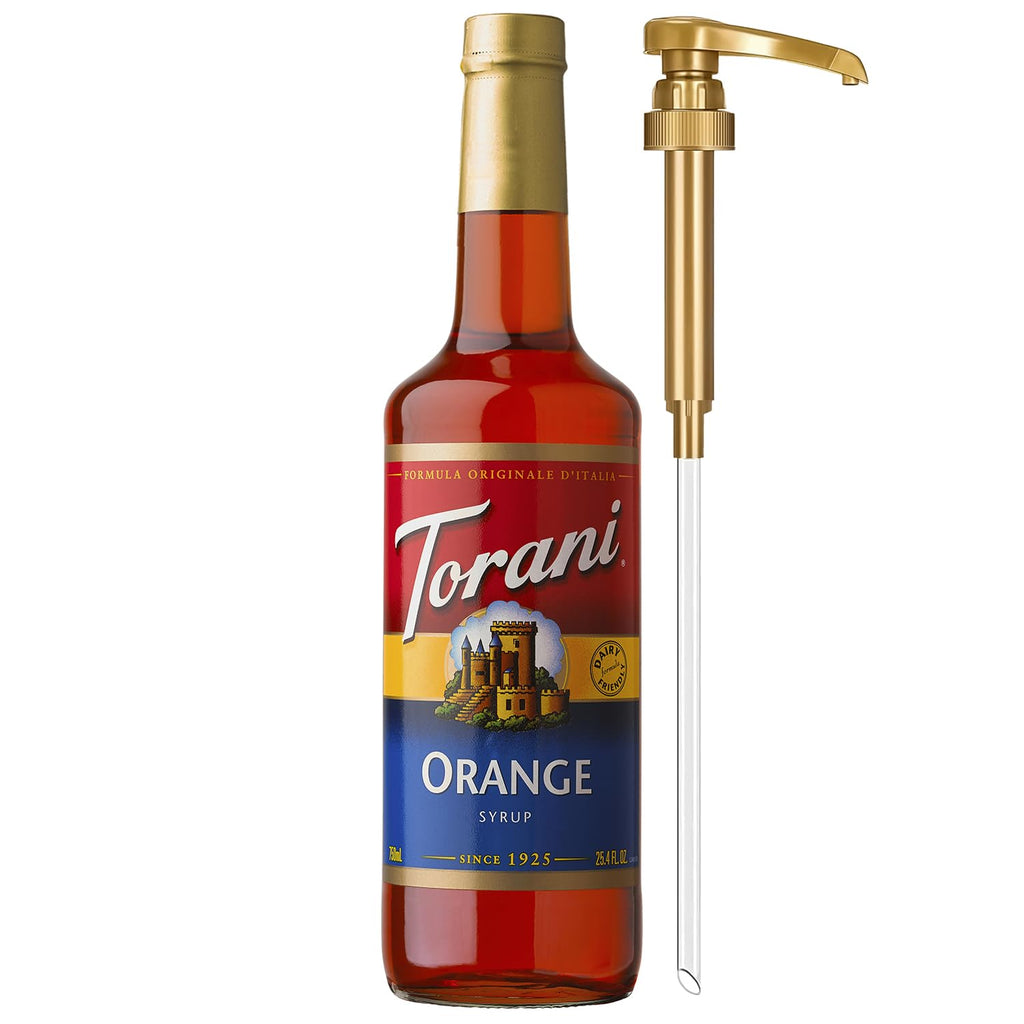 Torani Coffee Syrup, Vanilla Flavored Syrup for Drinks, Pump Included, 25.4 Fl Oz