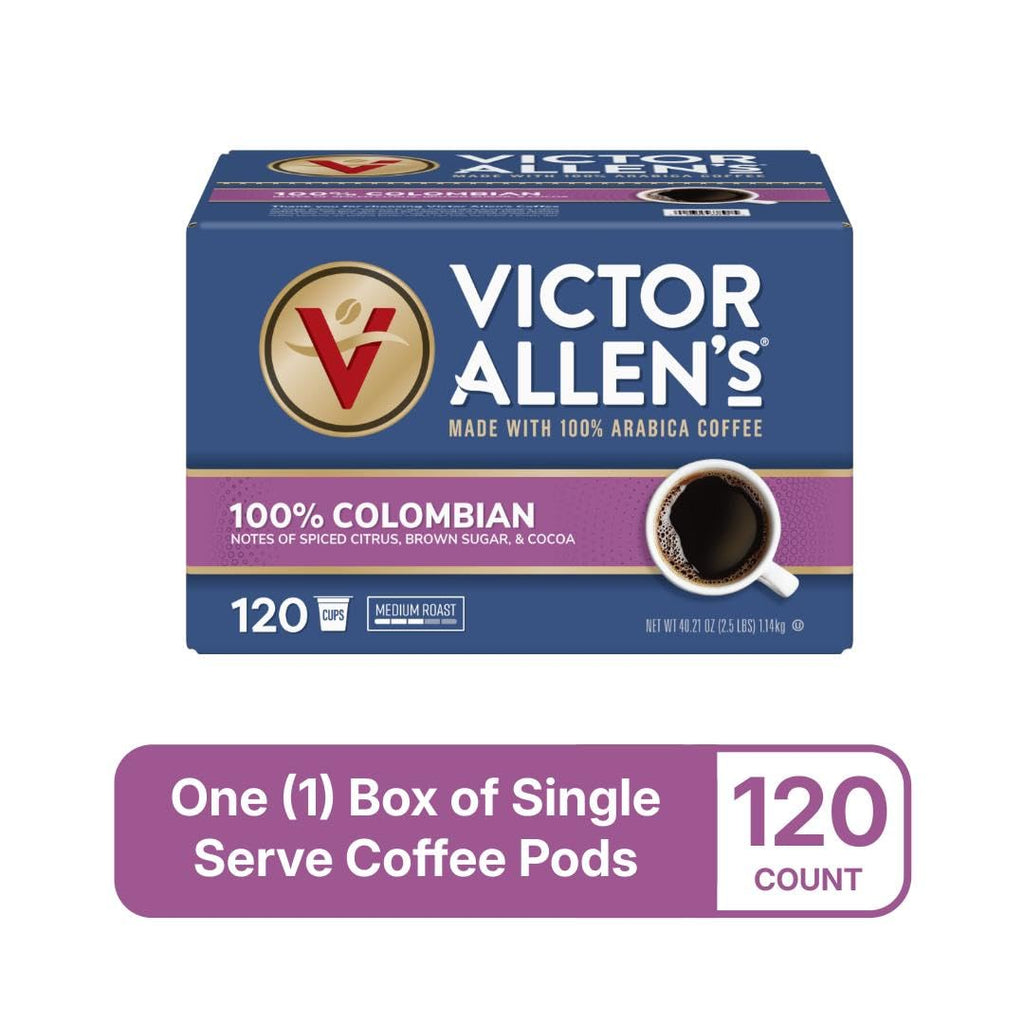 Victor Allen's Coffee Variety Pack (Morning Blend, 100% Colombian, Donut Shop Blend, French Roast), 42 Count, Single Serve Coffee Pods for Keurig K-Cup Brewers