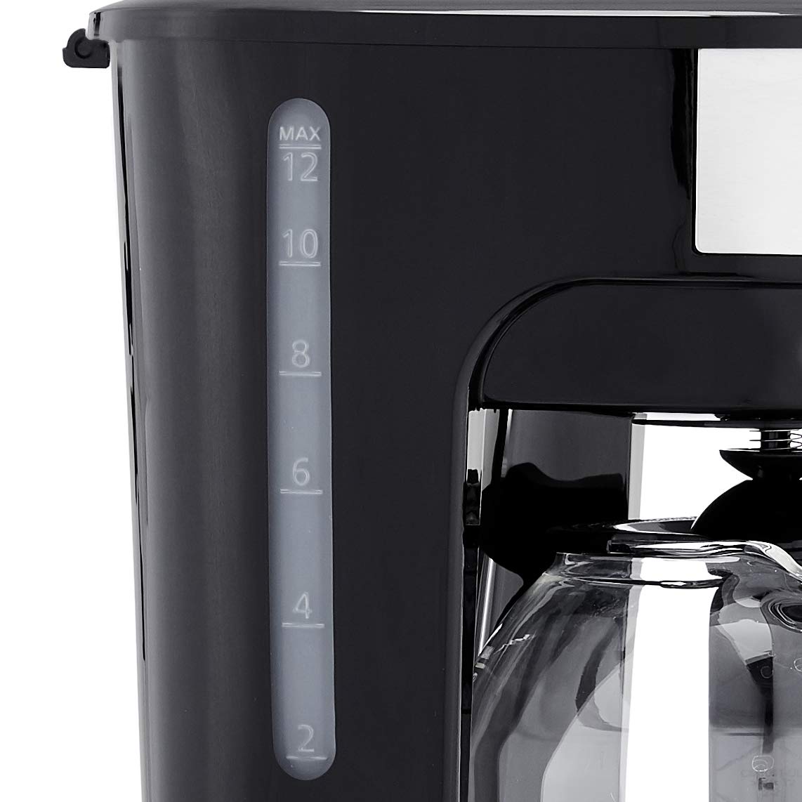 Amazon Basics 5 Cup Drip Coffee Maker with Glass Coffee Pot (0.8 Qt), Auto Shut-off, Auto Pause, Removable Filter Basket, Matte Black
