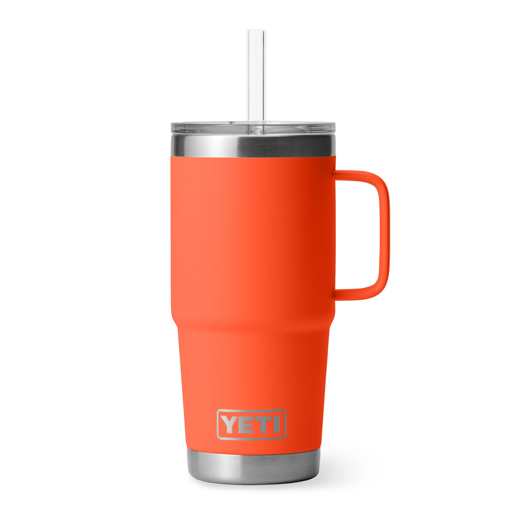 YETI Rambler 35 oz Tumbler with Handle and Straw Lid, Travel Mug Water Tumbler, Vacuum Insulated Cup with Handle, Stainless Steel, Moon Dust - Textured