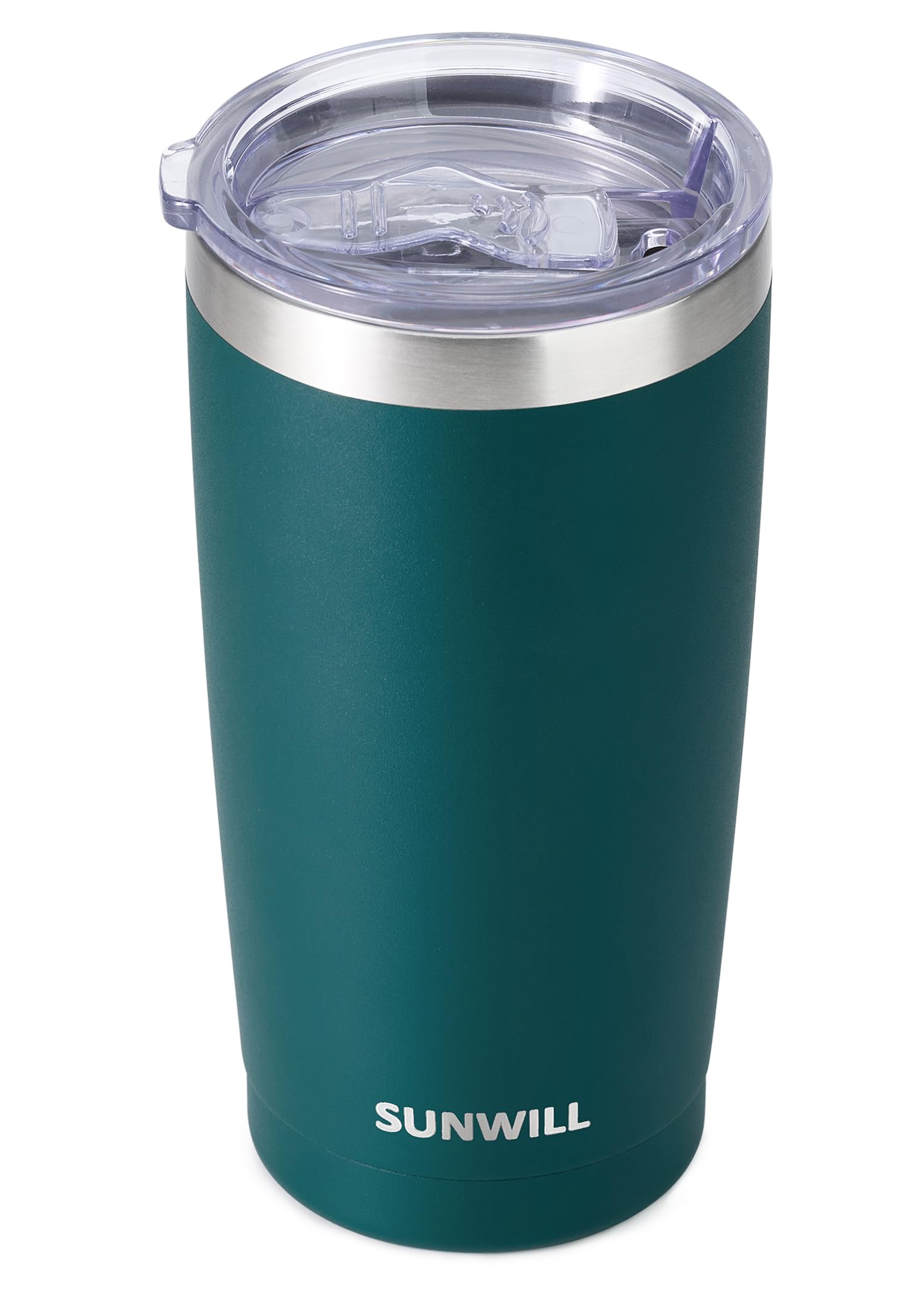 SUNWILL Travel Coffee Tumbler 20 oz, Insulated Mug with Lid, Stainless Steel Cup for Outdoor, Powder Coated Navy