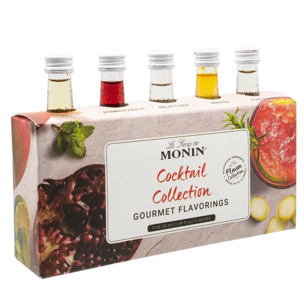 Monin - Gourmet Flavorings Coffee Collection (Caramel, Amaretto, Hazelnut, Irish Cream, Vanilla) | Clean Label, No Artificial Flavors, No Artificial Preservatives (5-pack, 50 ml each)