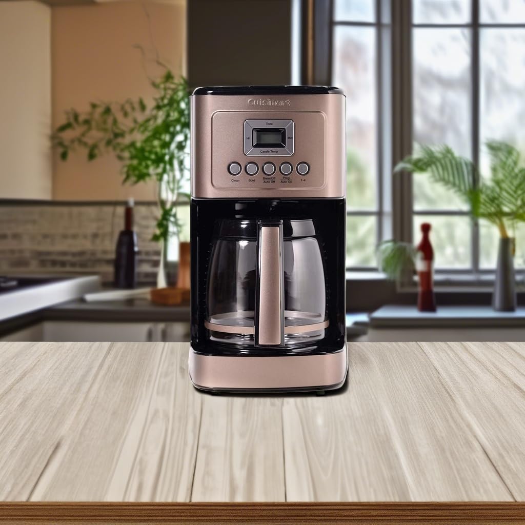 Cuisinart 14-Cup Coffee Maker, Programmable PerfecTemp Glass Carafe Coffee Machine with 1-4 Cup Setting, Brew Strength Control and Pause, Stainless Steel, DCC-3200NAS
