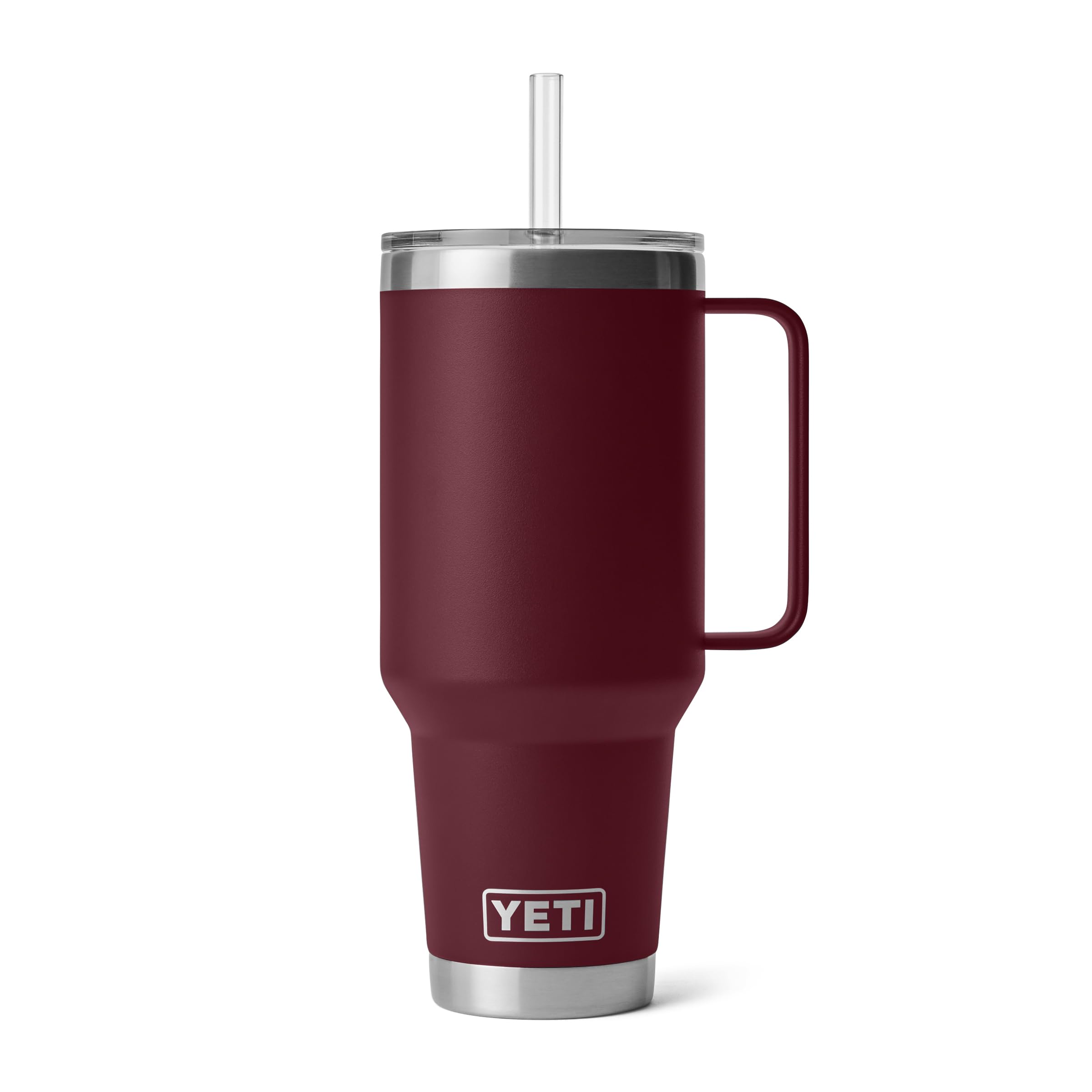 YETI Rambler 35 oz Tumbler with Handle and Straw Lid, Travel Mug Water Tumbler, Vacuum Insulated Cup with Handle, Stainless Steel, Moon Dust - Textured