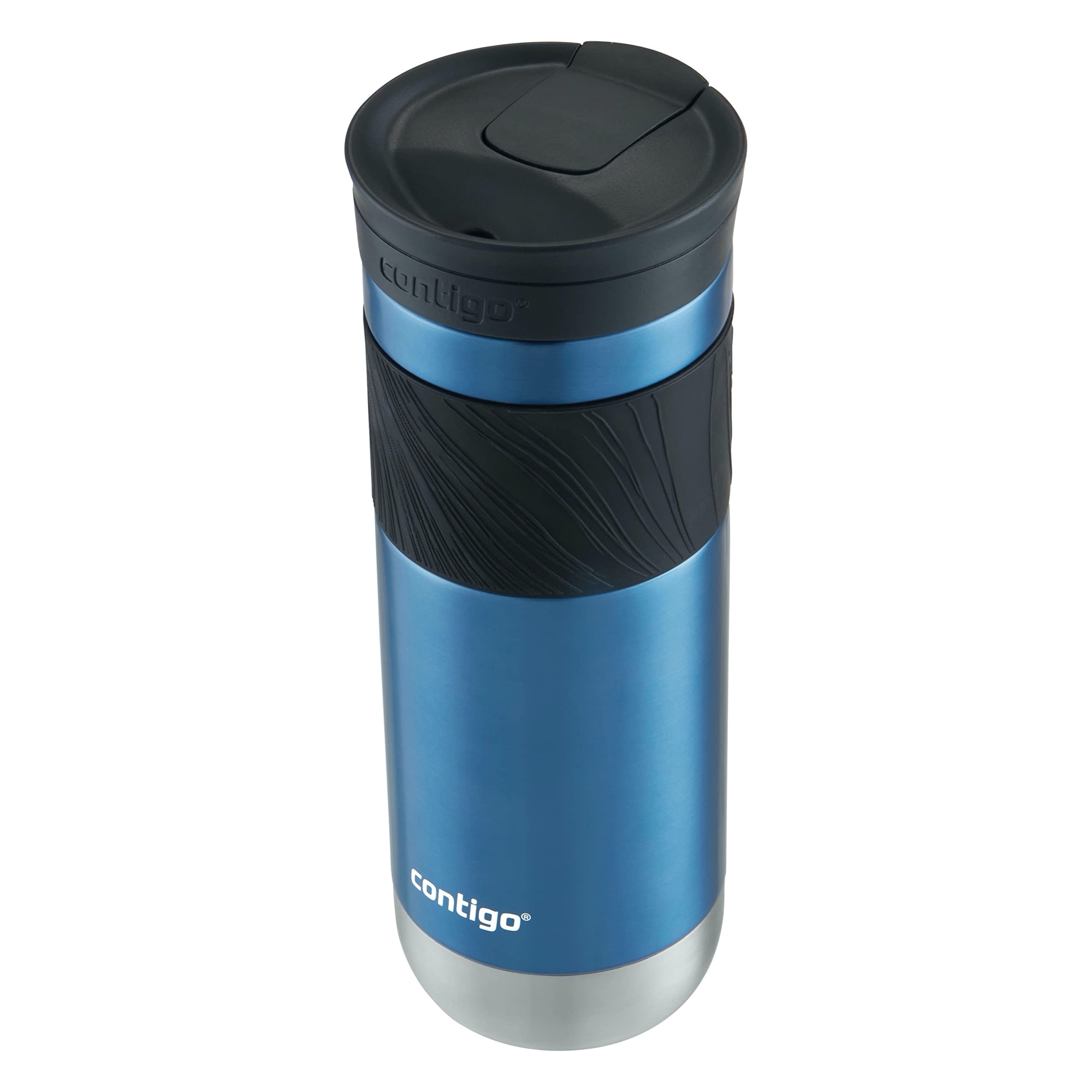 Contigo Byron Vacuum-Insulated Stainless Steel Travel Mug with Leak-Proof Lid Reusable Coffee Mug or Water Bottle BPA-Free 16oz Licorice Keeps Beverages Hot for 6 Hours or Cold for 12 Hours