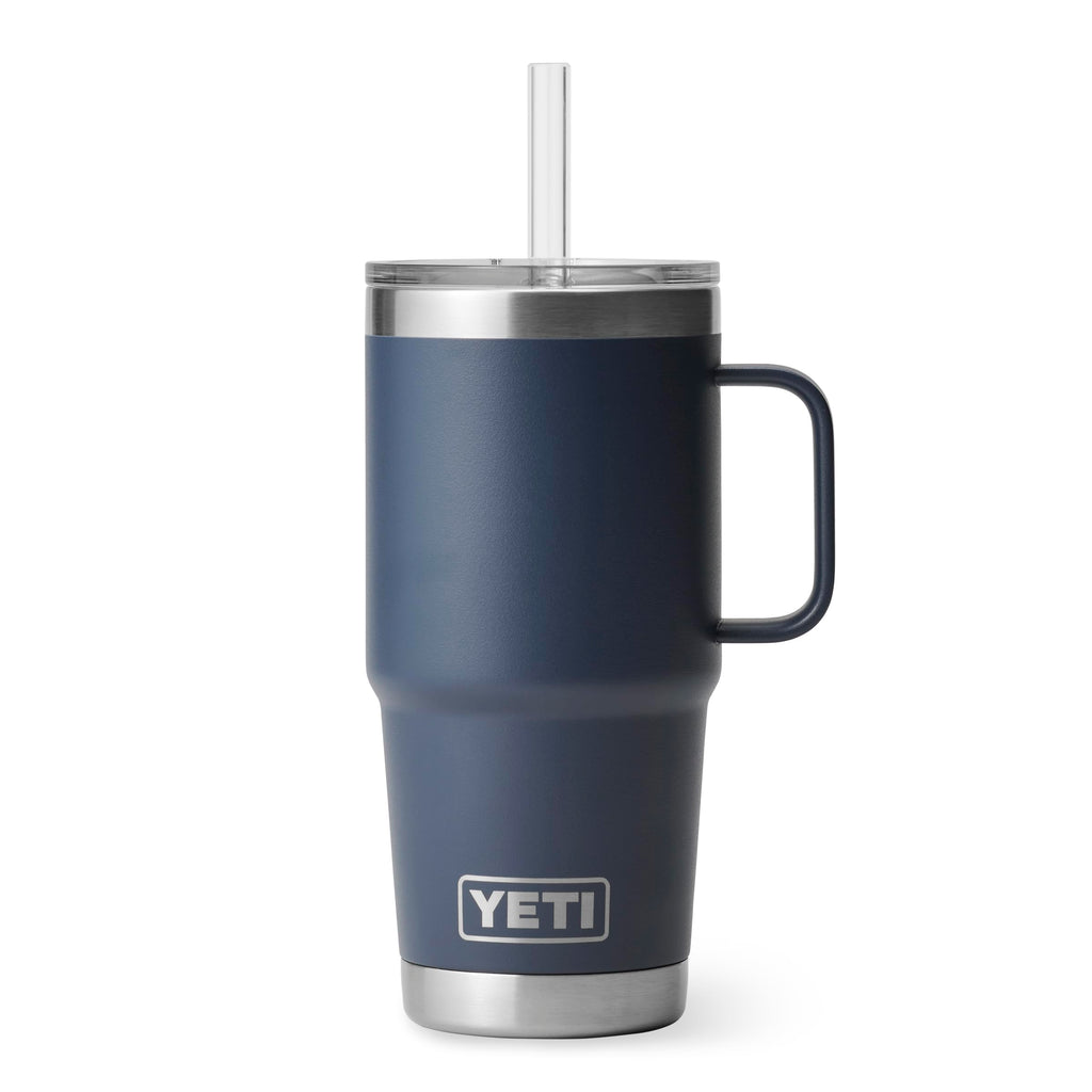 YETI Rambler 35 oz Tumbler with Handle and Straw Lid, Travel Mug Water Tumbler, Vacuum Insulated Cup with Handle, Stainless Steel, Moon Dust - Textured