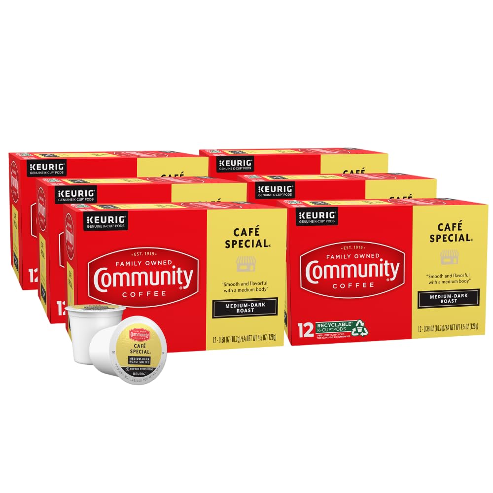 Community Coffee Café Special Medium-Dark Roast Single Serve Keurig K-Cup Pods 32 ct Box