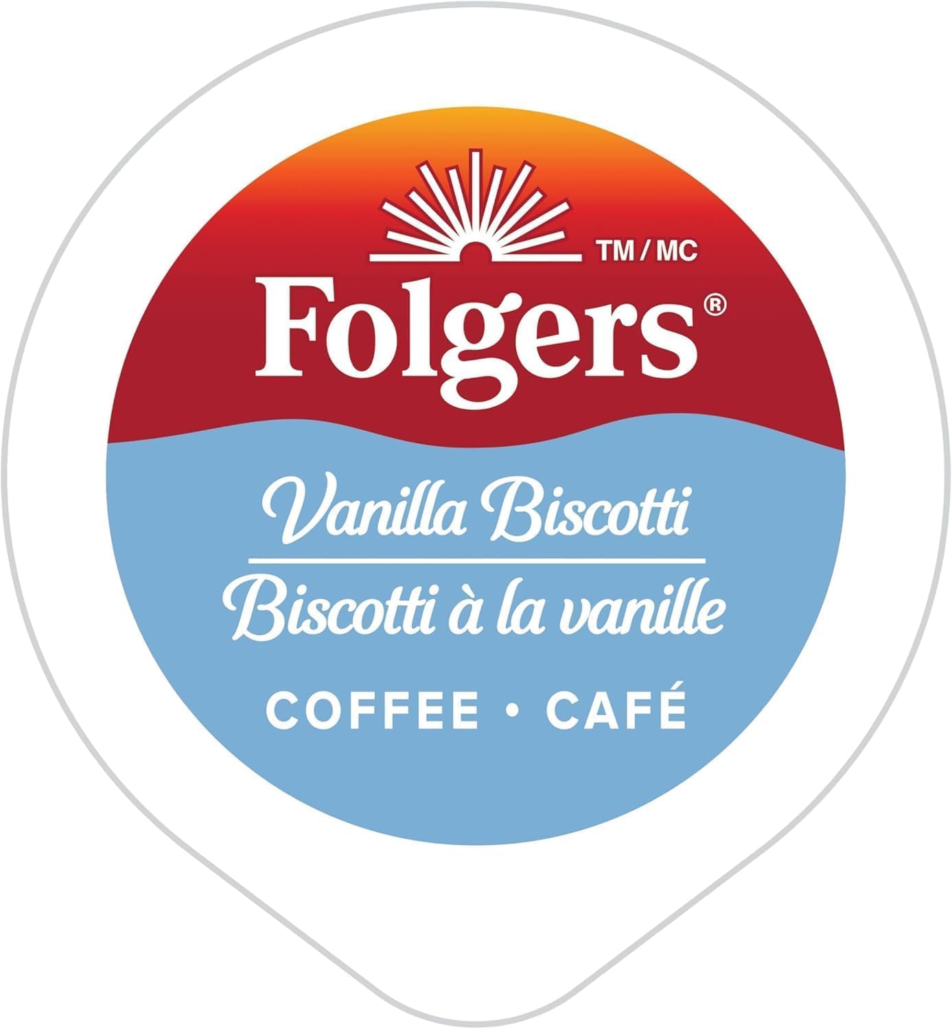 Folgers French Vanilla Artificially Flavored Coffee, Keurig K-Cup pods, 10 Count Box (Pack of 6)
