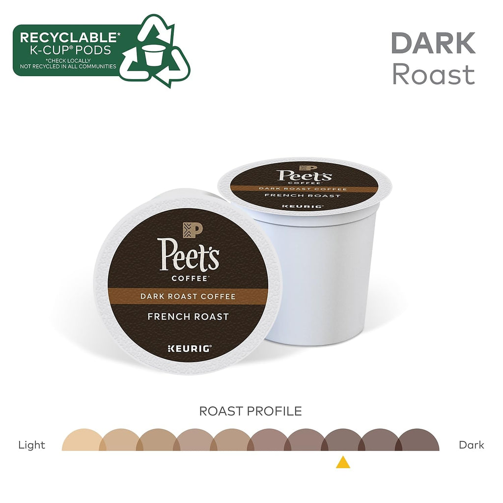 Peet's Coffee, Dark Roast Keurig K-Cup Pods, 100% Arabica Coffee - Major Dickason's Blend 75 Count (1 Box of 75 Pods)