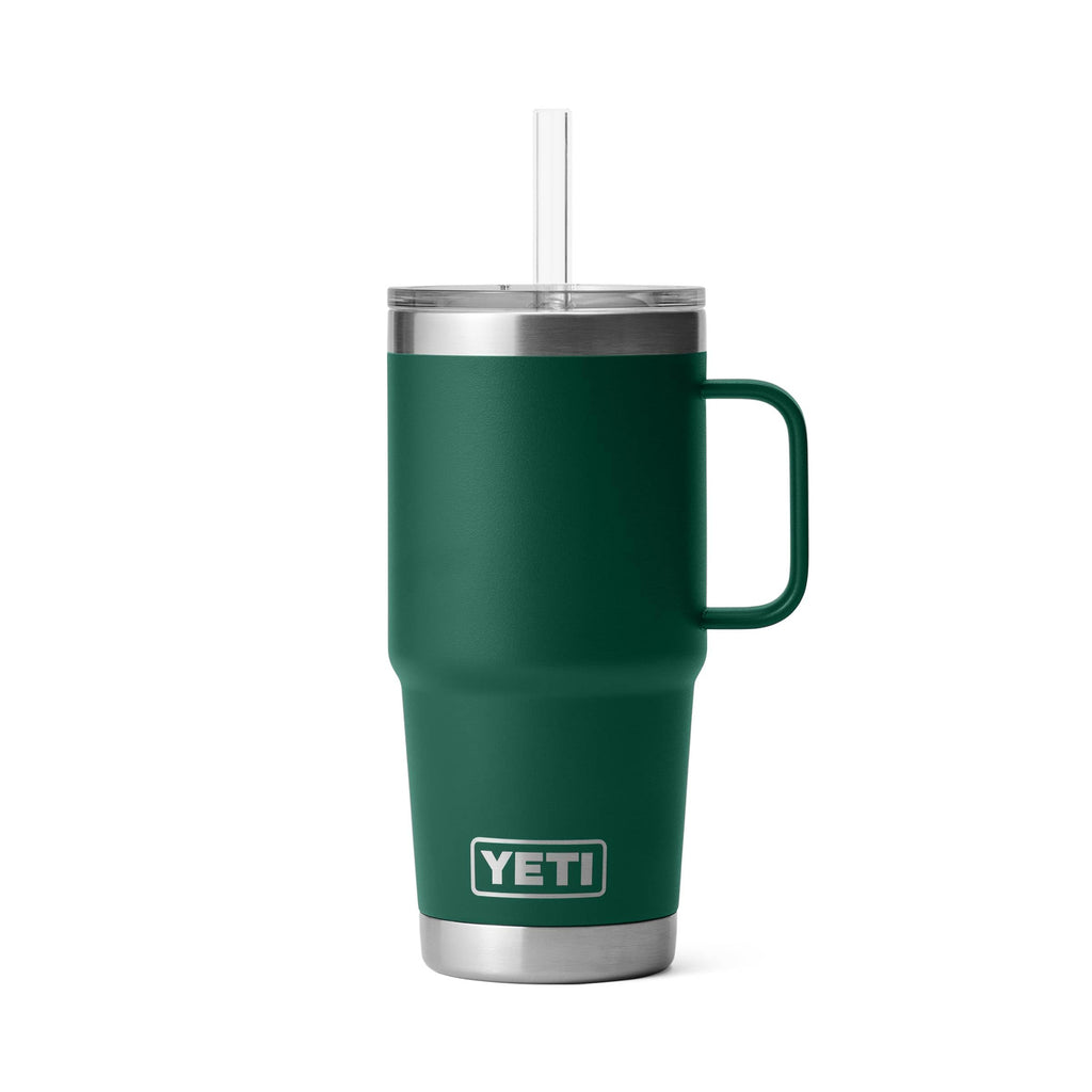 YETI Rambler 35 oz Tumbler with Handle and Straw Lid, Travel Mug Water Tumbler, Vacuum Insulated Cup with Handle, Stainless Steel, Moon Dust - Textured