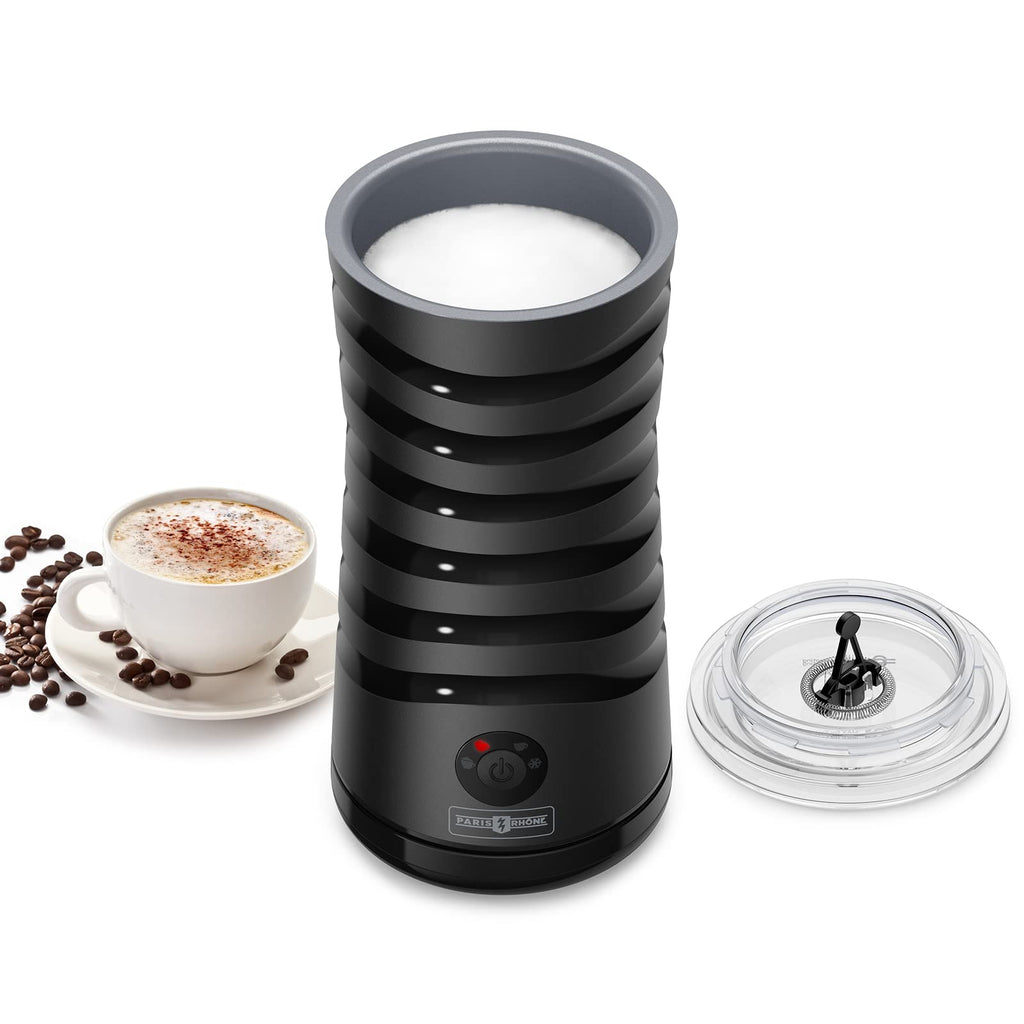 Electric Milk Frother, Paris Rhône 4-in-1 Milk Steamer and Frother, Hot & Cold Foam Milk Warmer with Temperature Control, Auto Shut-Off Frothers for Coffee, Latte,Macchiato, Cappuccino