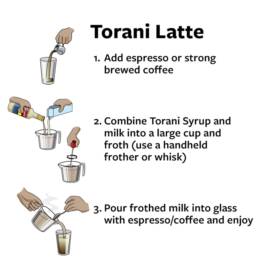 Torani Variety Pack Caramel, French Vanilla, Vanilla & Hazelnut, 25.4 Ounces (Pack of 4)
