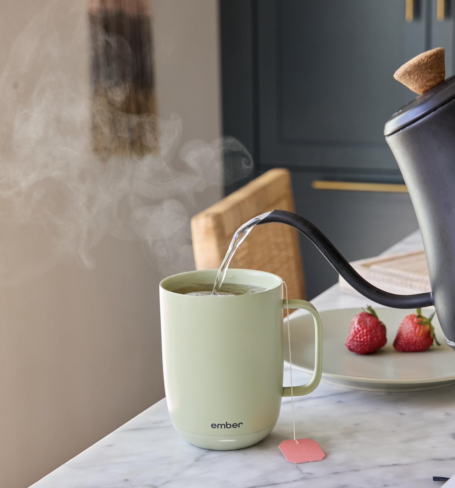 Ember Temperature Control Smart Mug 2, 14 Oz, App-Controlled Heated Coffee Mug with 80 Min Battery Life and Improved Design, Black