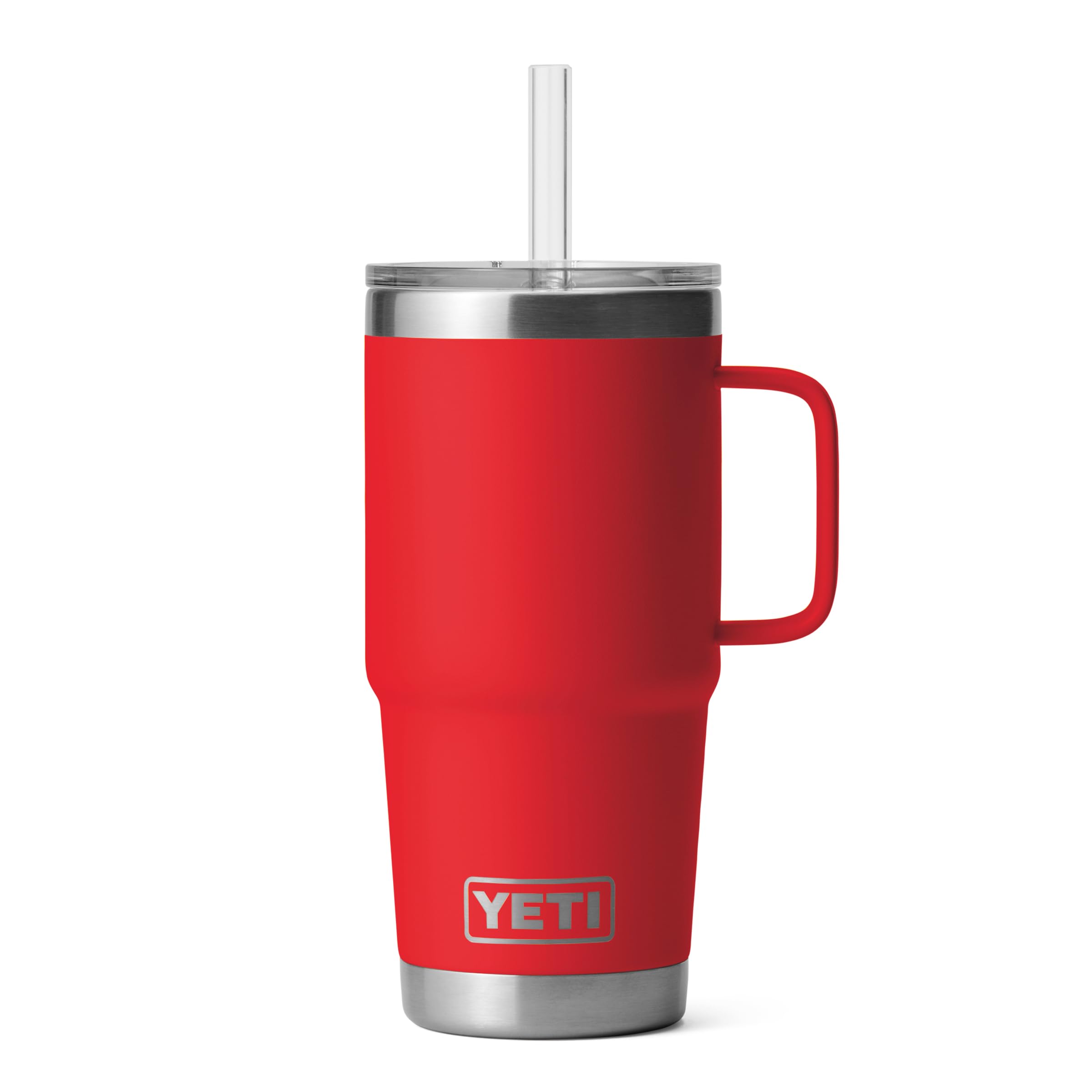 YETI Rambler 35 oz Tumbler with Handle and Straw Lid, Travel Mug Water Tumbler, Vacuum Insulated Cup with Handle, Stainless Steel, Moon Dust - Textured
