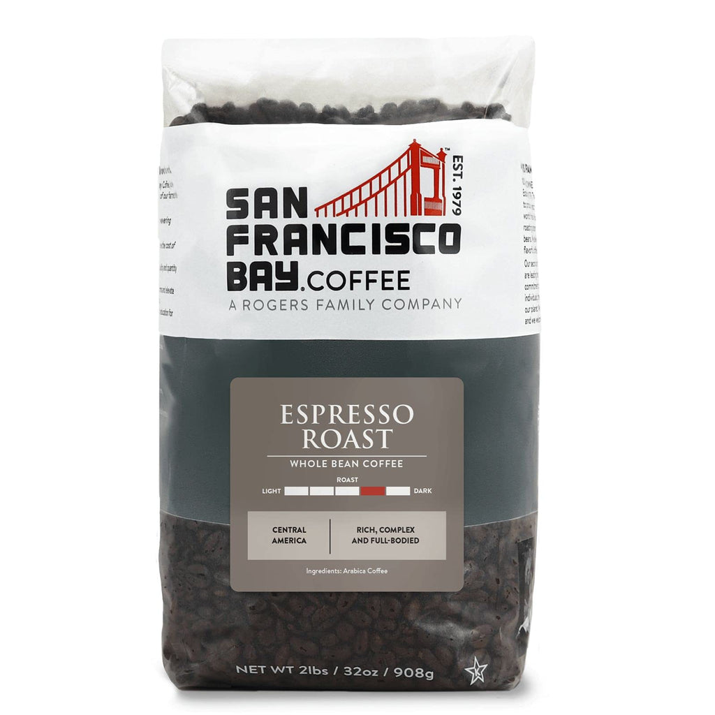 San Francisco Bay Coffee - Medium-Dark Roast Whole Bean Coffee - Fog Chaser (2 lb bag)