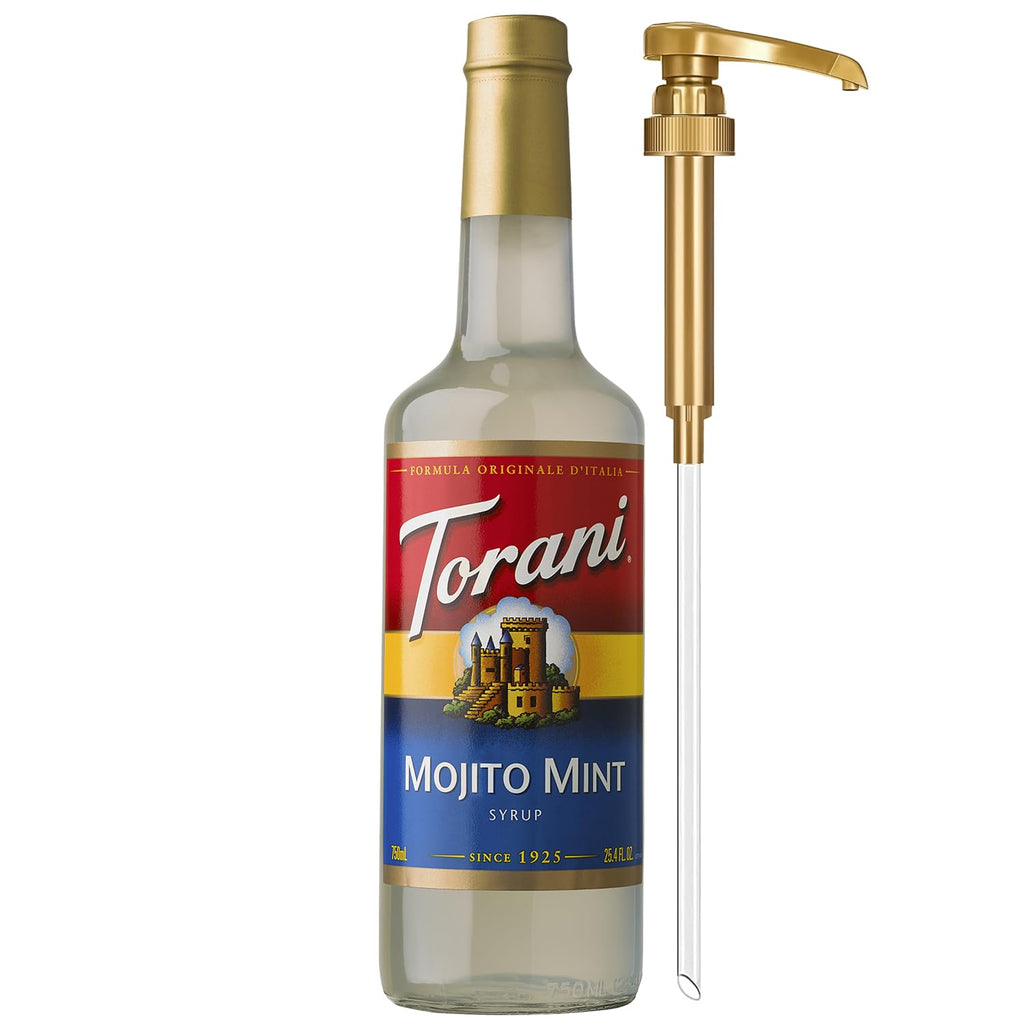 Torani Coffee Syrup, Vanilla Flavored Syrup for Drinks, Pump Included, 25.4 Fl Oz