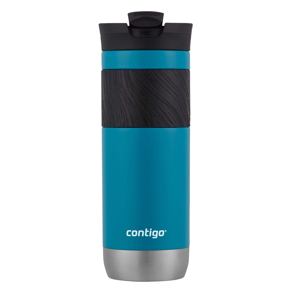 Contigo Byron Vacuum-Insulated Stainless Steel Travel Mug with Leak-Proof Lid Reusable Coffee Mug or Water Bottle BPA-Free 16oz Licorice Keeps Beverages Hot for 6 Hours or Cold for 12 Hours
