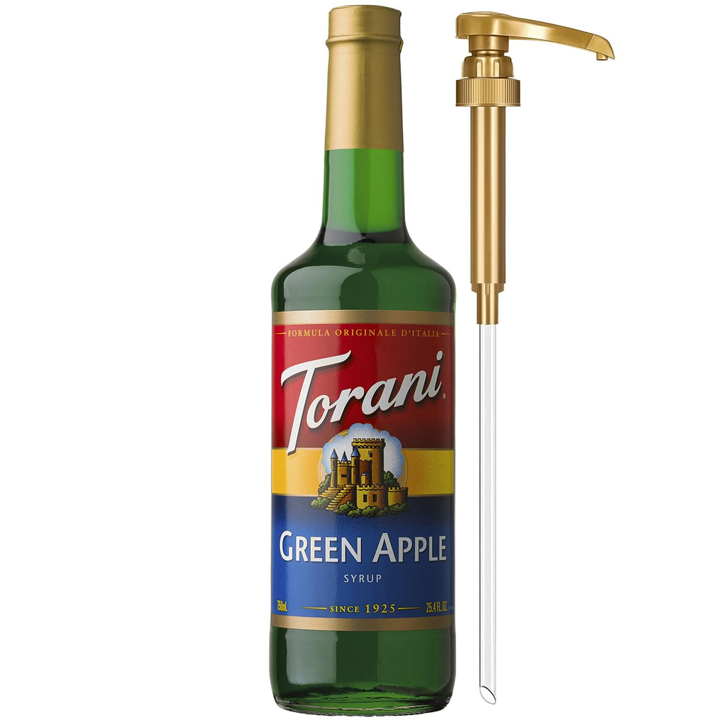 Torani Coffee Syrup, Vanilla Flavored Syrup for Drinks, Pump Included, 25.4 Fl Oz