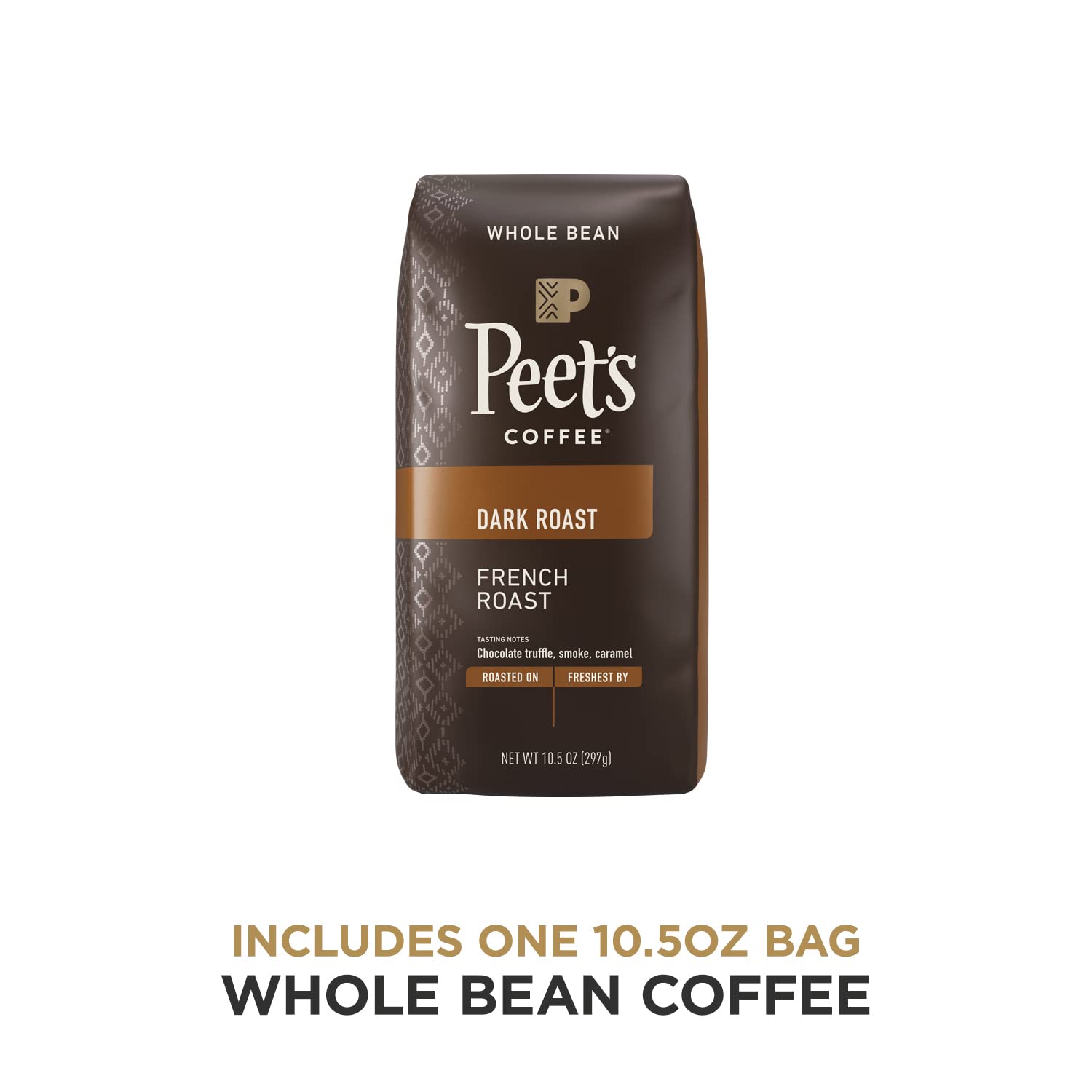 Peet's Coffee, Dark Roast Whole Bean Coffee, 100% Arabica Coffee - Major Dickason's Blend 18 Ounce Bag