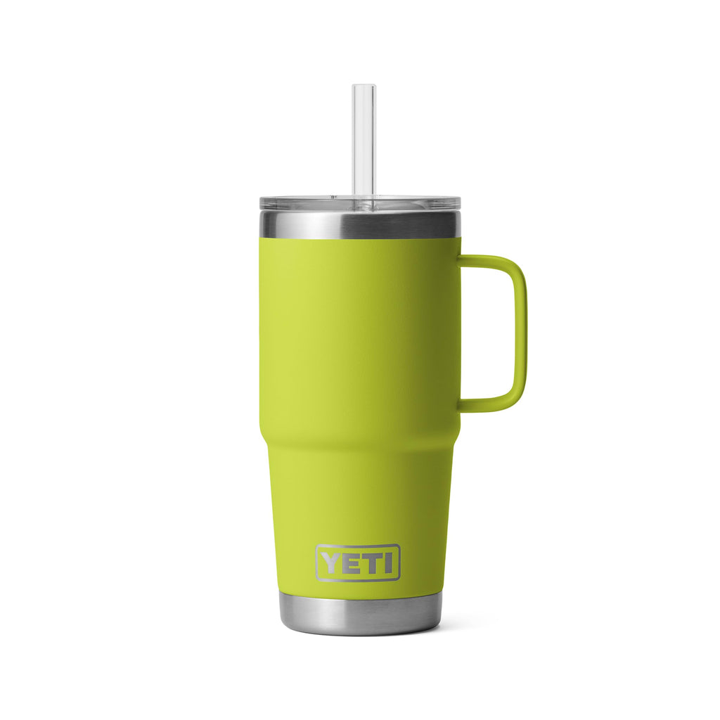 YETI Rambler 35 oz Tumbler with Handle and Straw Lid, Travel Mug Water Tumbler, Vacuum Insulated Cup with Handle, Stainless Steel, Moon Dust - Textured