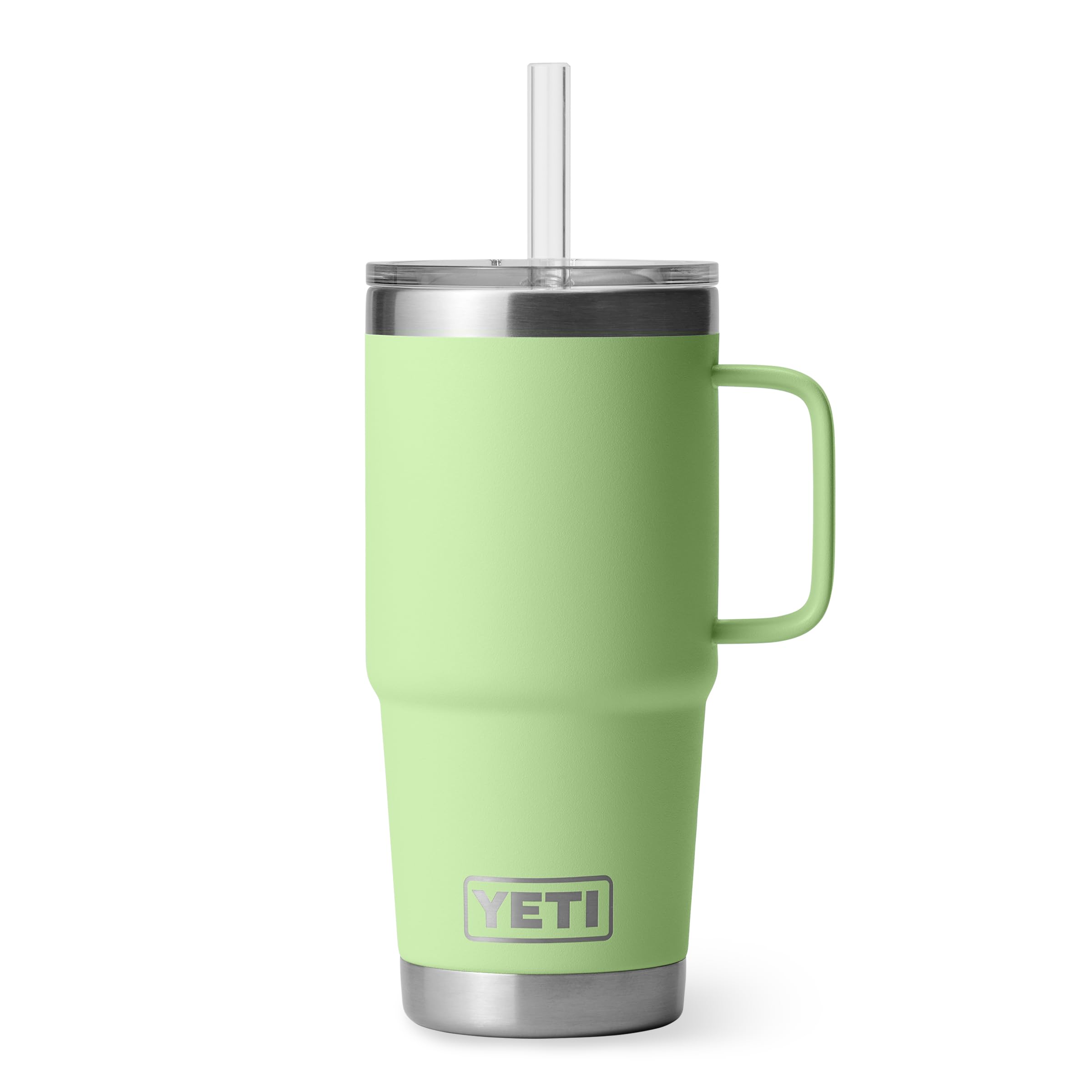 YETI Rambler 35 oz Tumbler with Handle and Straw Lid, Travel Mug Water Tumbler, Vacuum Insulated Cup with Handle, Stainless Steel, Moon Dust - Textured