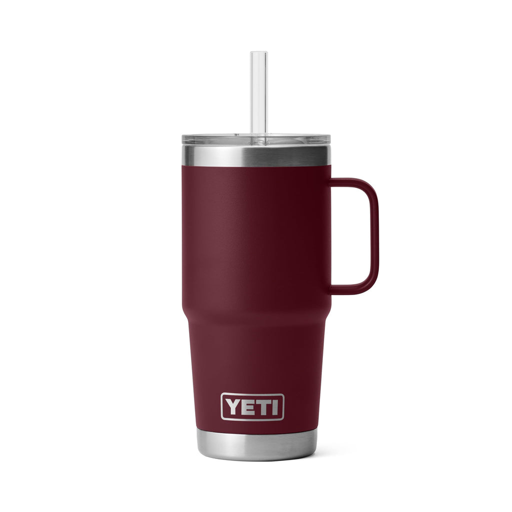 YETI Rambler 35 oz Tumbler with Handle and Straw Lid, Travel Mug Water Tumbler, Vacuum Insulated Cup with Handle, Stainless Steel, Moon Dust - Textured