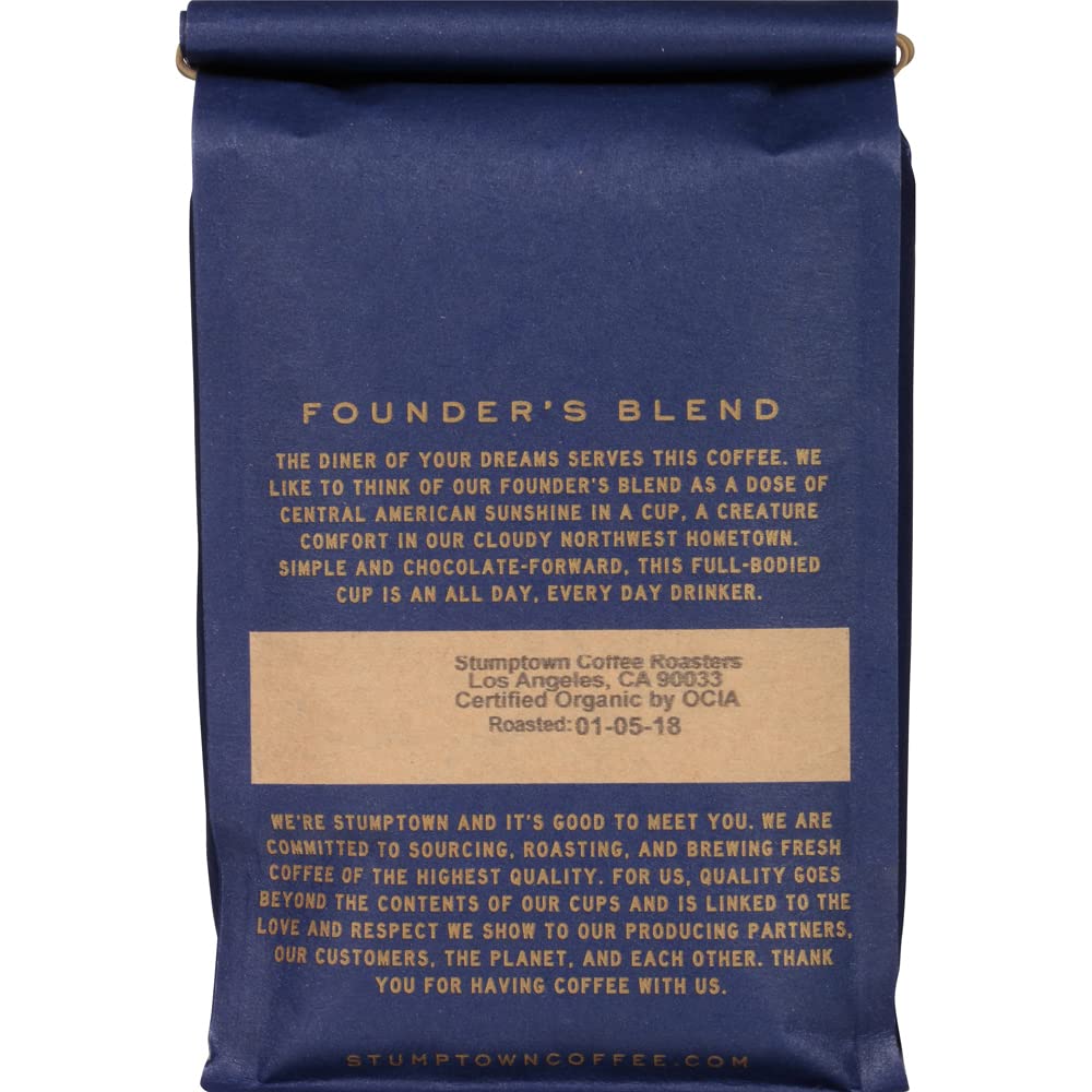 Stumptown Coffee Roasters, Medium Roast Whole Bean Coffee, 100% Arabica Coffee - Hair Bender 12 Ounce Bag with Flavor Notes of Citrus and Dark Chocolate