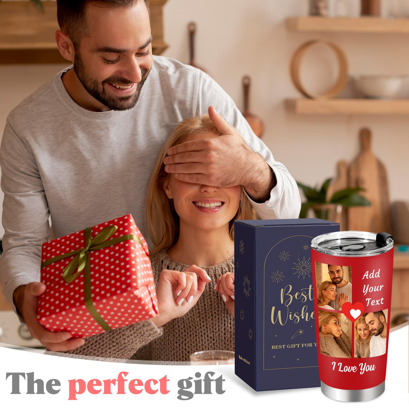 Personalized Tumbler Custom Coffee Tumbler Laser Engrave with Name 20 Oz Stainless Steel Travel Tumbler Cup Mug Personalized Gifts for Birthday Christmas Anniversary for Men Women Kids
