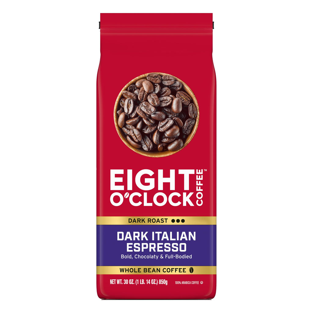 Eight O'Clock Coffee The Original, Medium Roast Whole Bean Coffee, Sweet, Fruity, Well Balanced, 30 Ounce (Pack of 1)