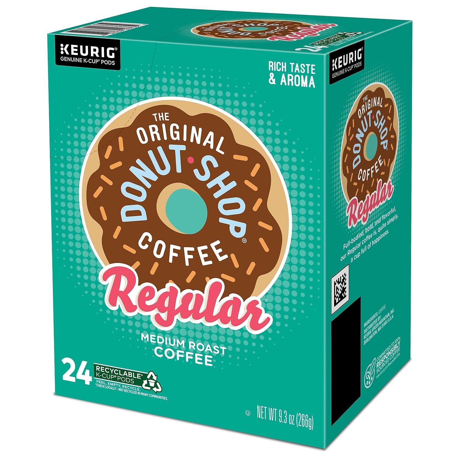 The Original Donut Shop Regular Keurig Single-Serve K-Cup Pods, Medium Roast Coffee, 72 Count