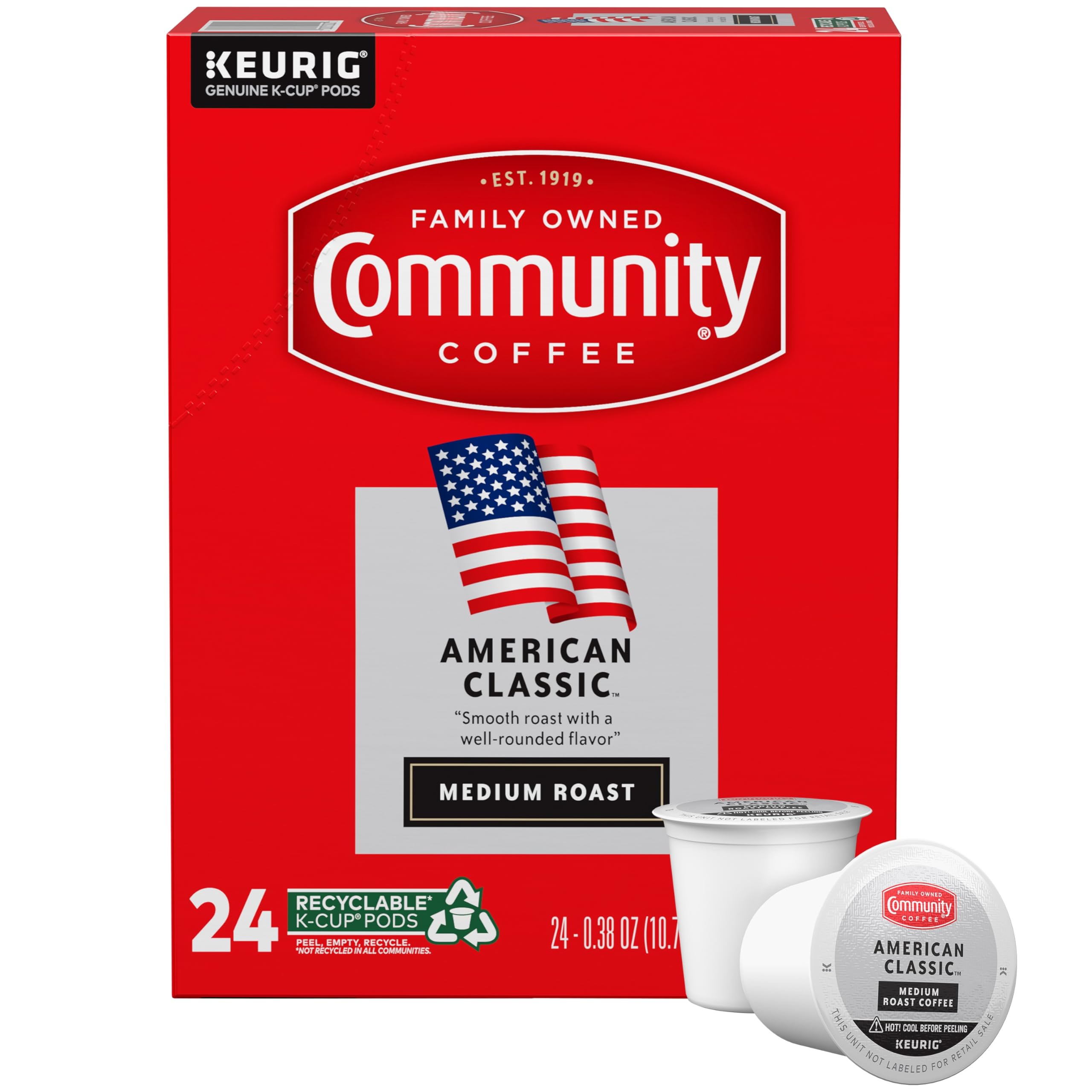 Community Coffee Café Special Medium-Dark Roast Single Serve Keurig K-Cup Pods 32 ct Box