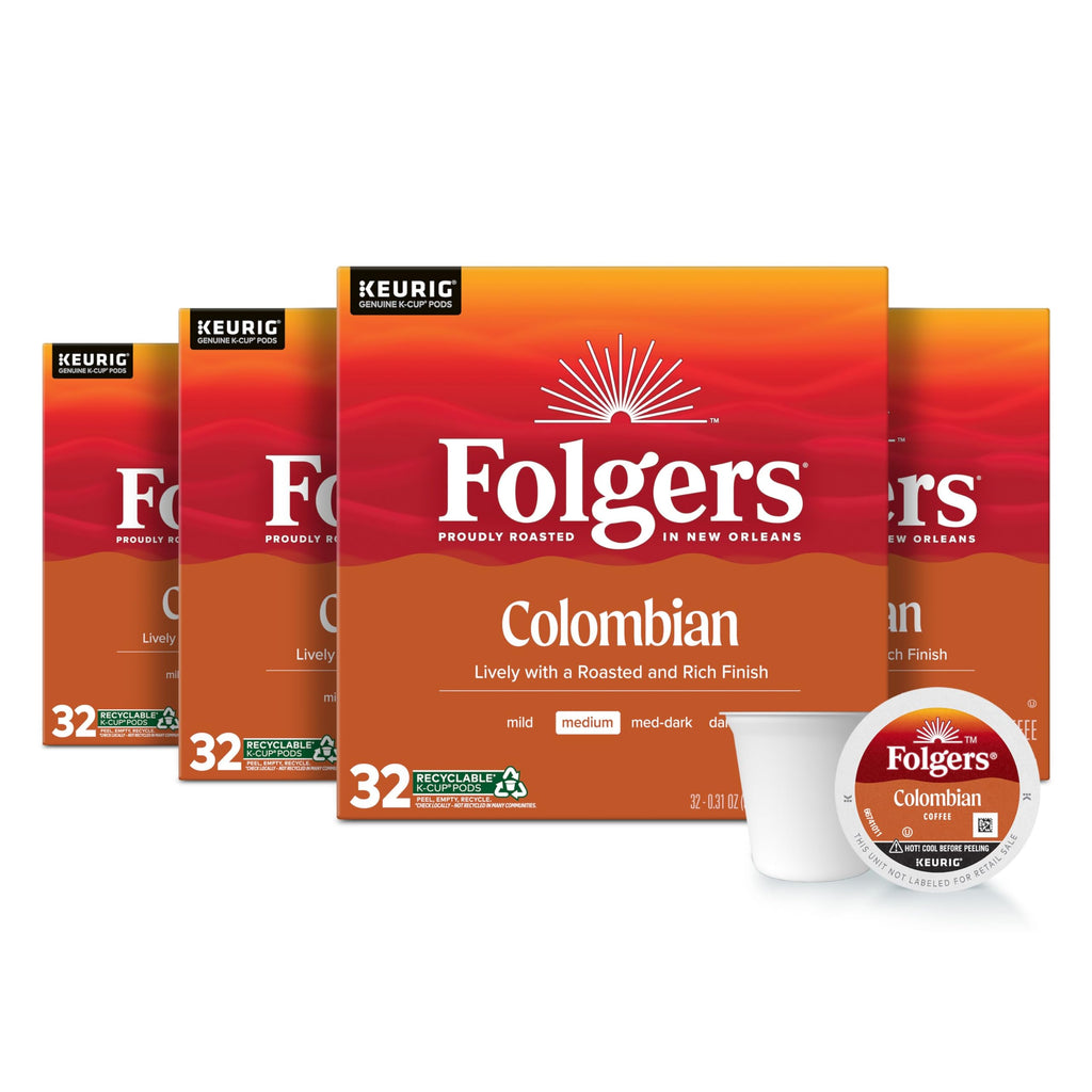 Folgers Black Silk, Dark Roast Coffee, Keurig K-Cup Pods, 12-Count Boxes (Pack of 6)