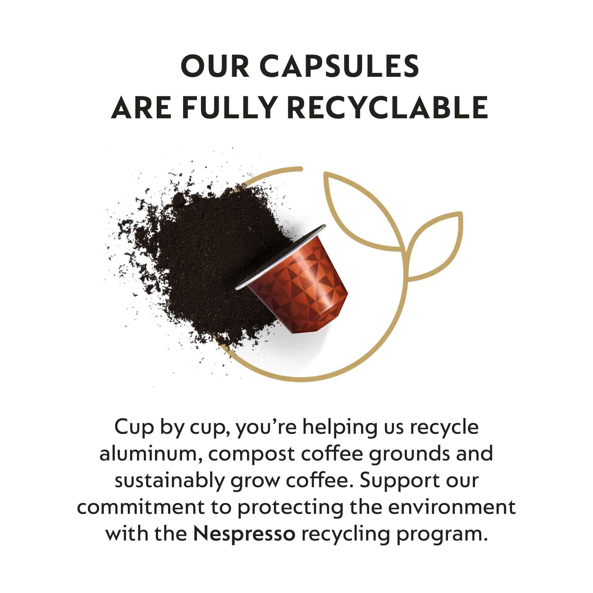 Nespresso Capsules Original Line, Morning Lungo Blends Variety Pack, Mild to Medium to Dark Roast Coffee, 50-Count Coffee Pods