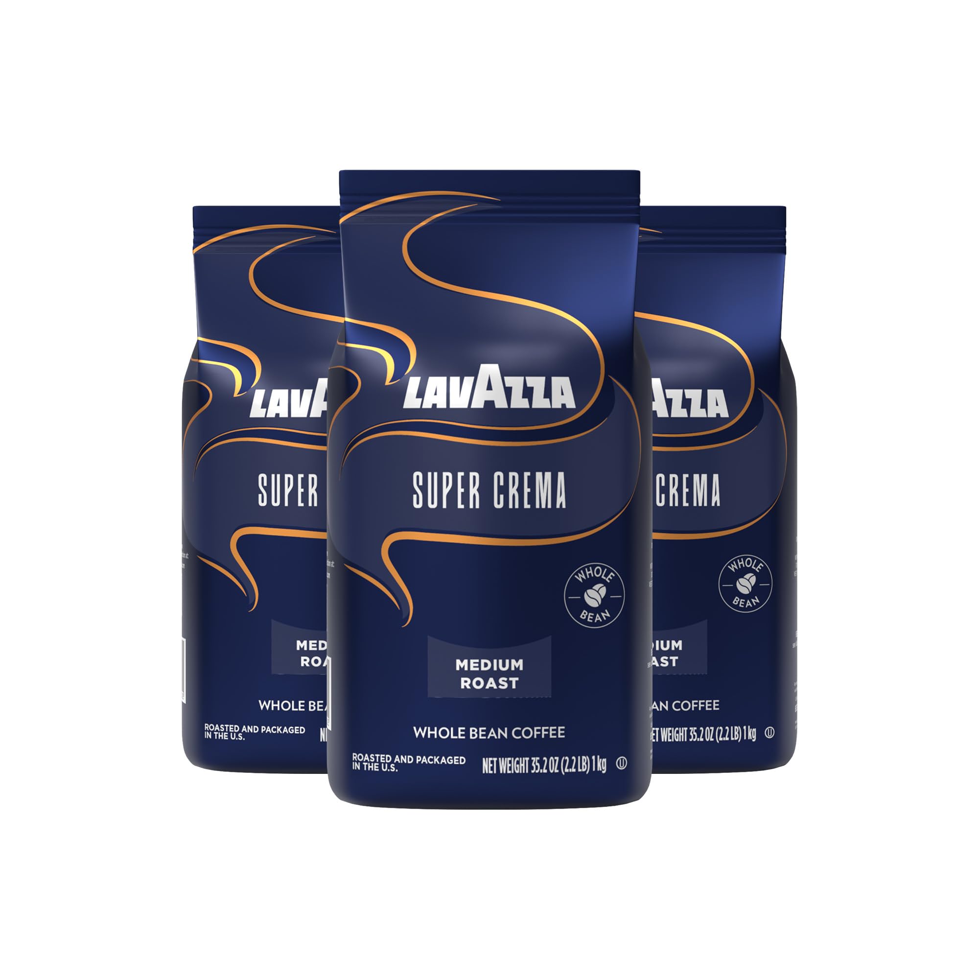 Lavazza Espresso Whole Bean Coffee, Medium Roast, 100% Arabica, 2.2 lb Bag (Pack of 1)