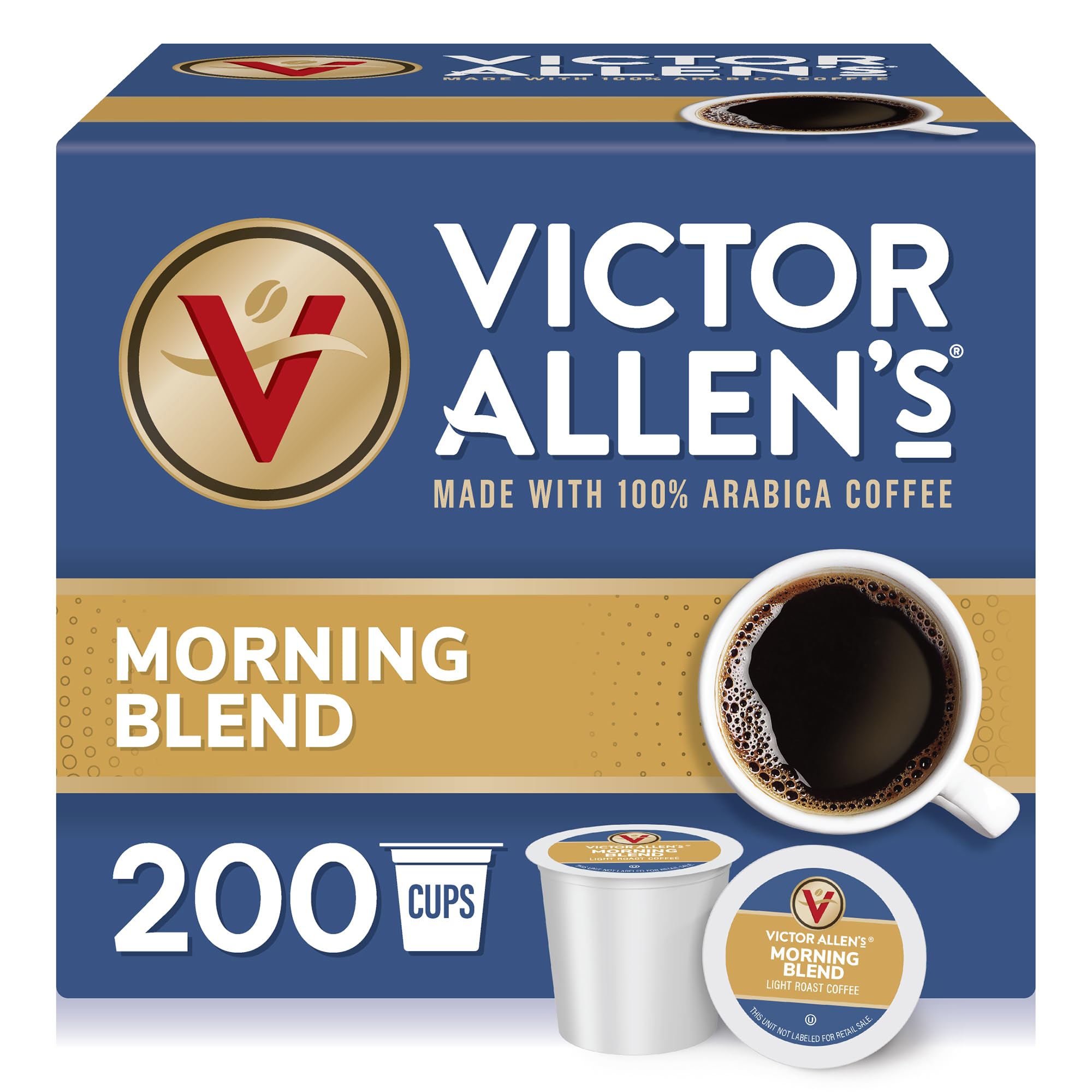 Victor Allen's Coffee Variety Pack (Morning Blend, 100% Colombian, Donut Shop Blend, French Roast), 42 Count, Single Serve Coffee Pods for Keurig K-Cup Brewers