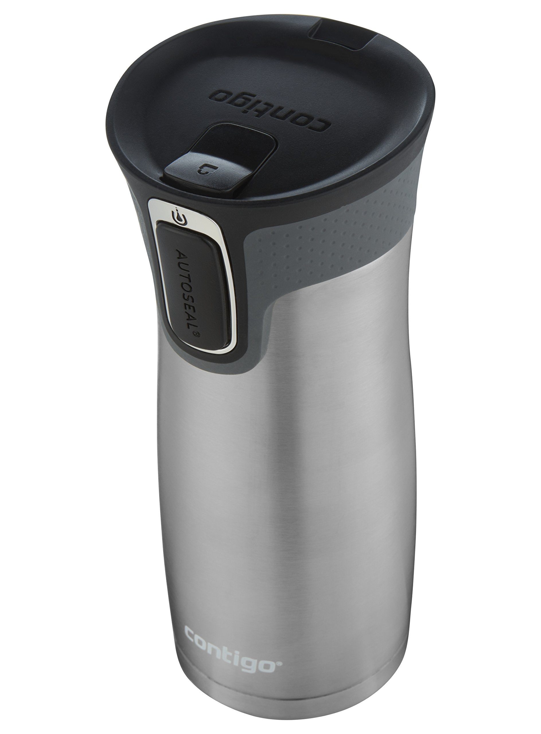 Contigo West Loop 2.0 Leak-Proof Spill-Proof Insulated Stainless Steel Travel Mug, 16oz., 2 Pack, Agave Metallic & Sake Metallic