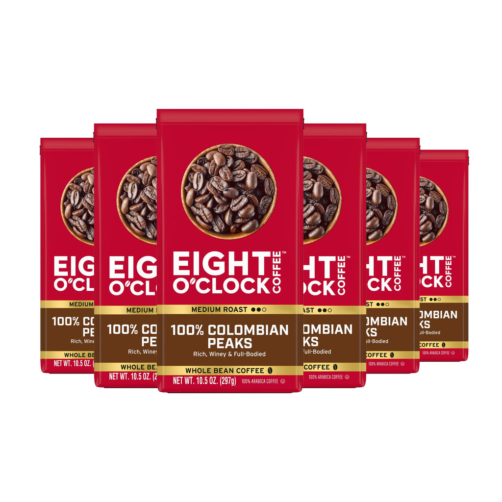 Eight O'Clock Coffee The Original, Medium Roast Whole Bean Coffee, Sweet, Fruity, Well Balanced, 30 Ounce (Pack of 1)