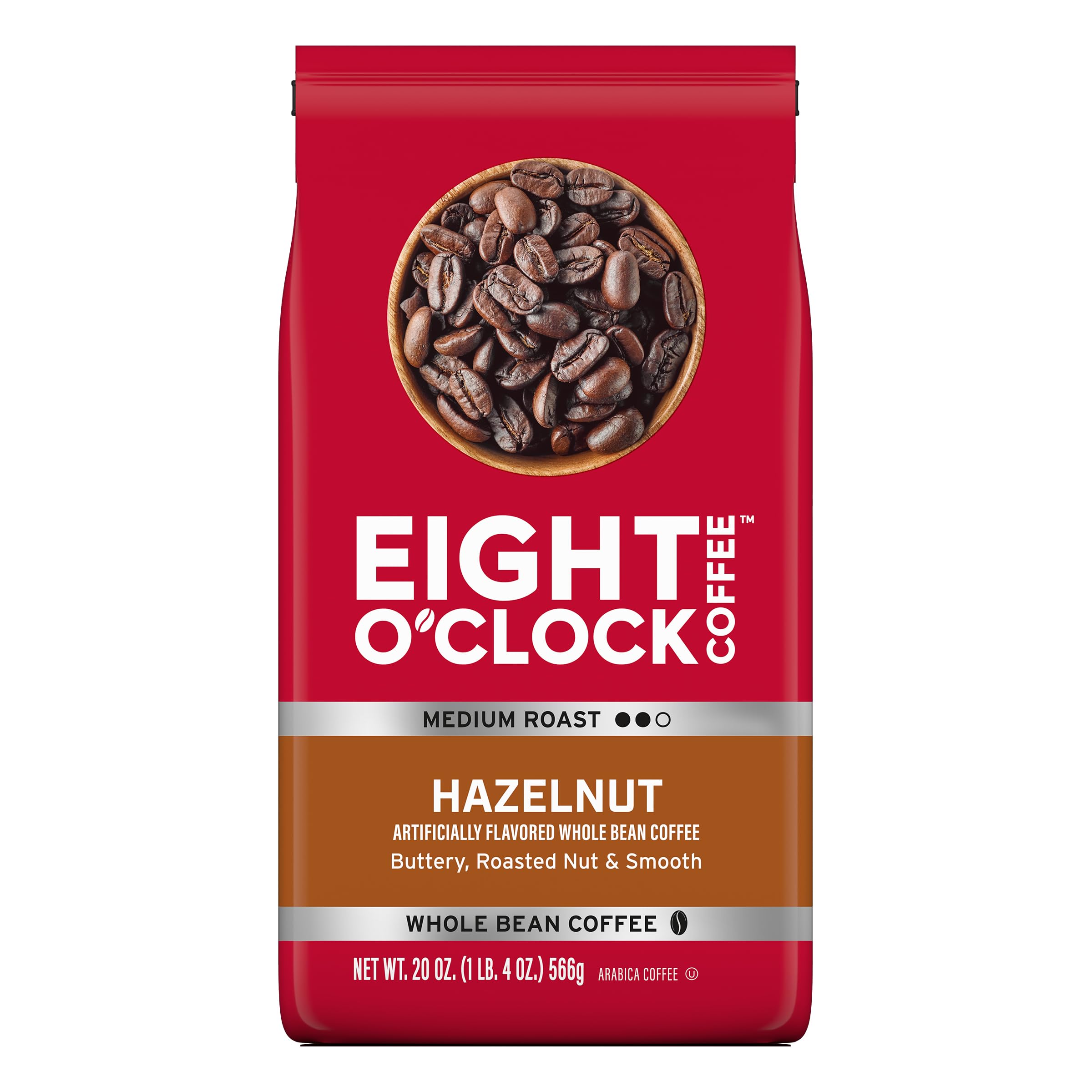 Eight O'Clock Coffee The Original, Medium Roast Whole Bean Coffee, Sweet, Fruity, Well Balanced, 30 Ounce (Pack of 1)