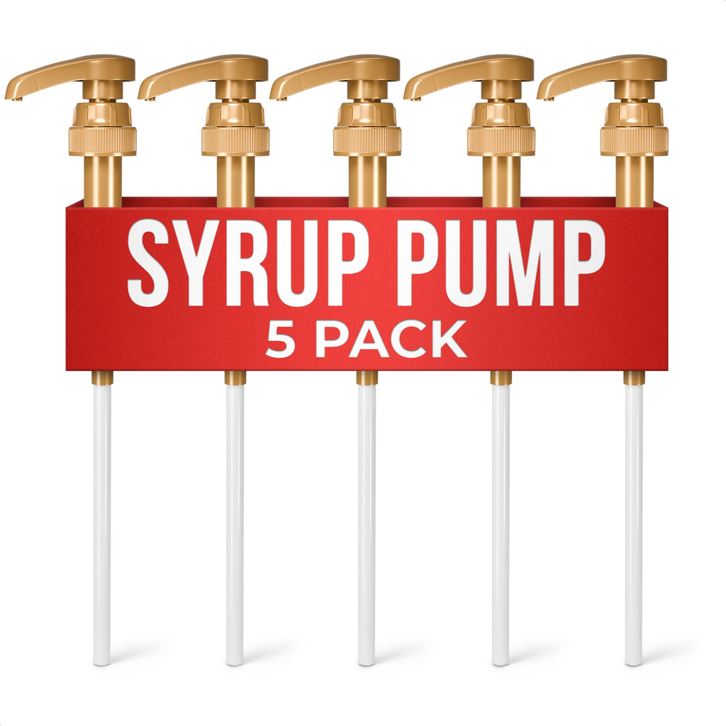 4 Pcs Coffee Syrup Pump Dispenser - Works as Skinny and Torani Syrup Pump - Fits Various 25.4 oz Bottles, Precise Dispensing 0.3oz & Lockable Design, Easy to Use & Clean, Ideal for Liquids