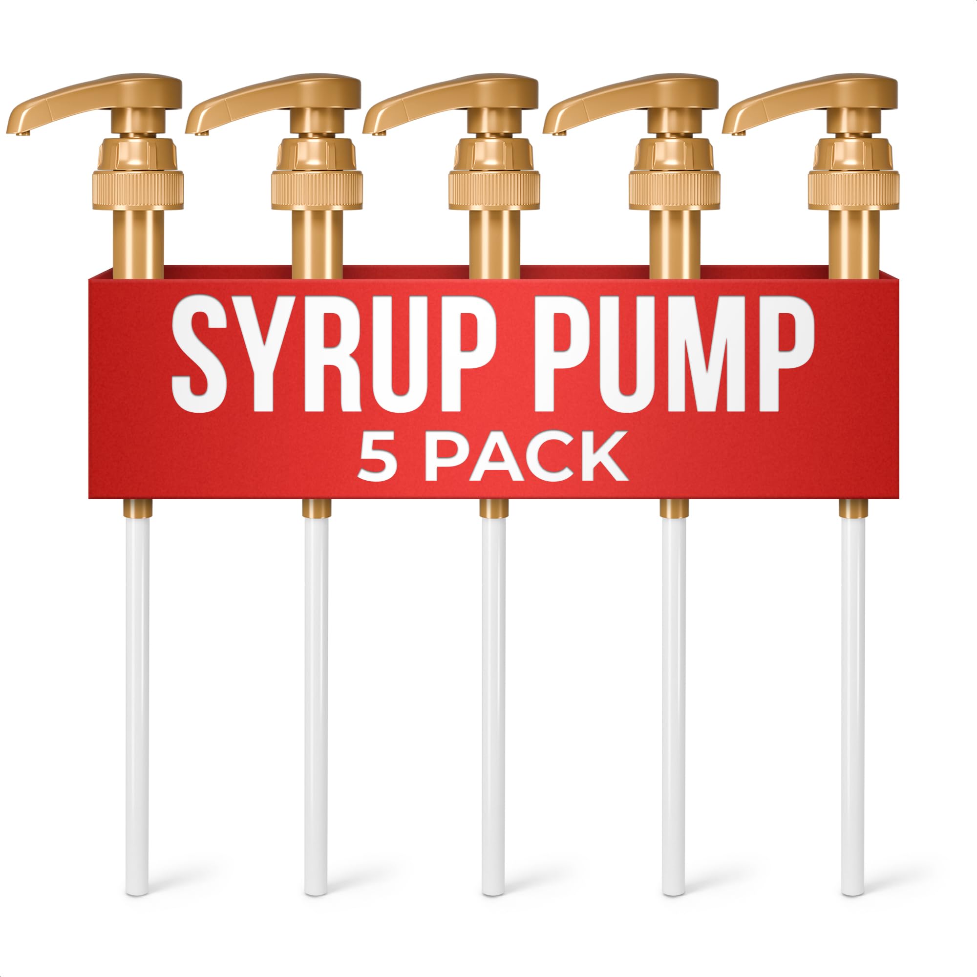 4 Pcs Coffee Syrup Pump Dispenser - Works as Skinny and Torani Syrup Pump - Fits Various 25.4 oz Bottles, Precise Dispensing 0.3oz & Lockable Design, Easy to Use & Clean, Ideal for Liquids