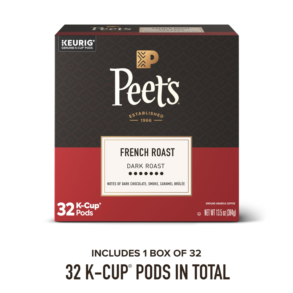 Peet's Coffee, Dark Roast Keurig K-Cup Pods, 100% Arabica Coffee - Major Dickason's Blend 75 Count (1 Box of 75 Pods)