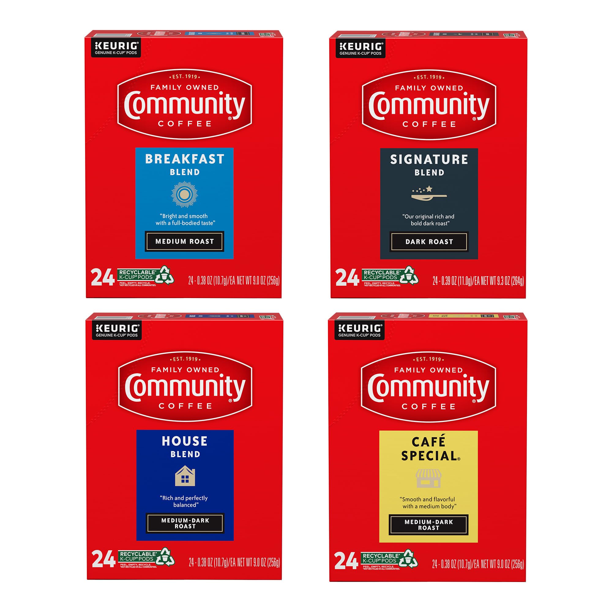 Community Coffee Café Special Medium-Dark Roast Single Serve Keurig K-Cup Pods 32 ct Box