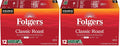 Folgers Black Silk, Dark Roast Coffee, Keurig K-Cup Pods, 12-Count Boxes (Pack of 6)