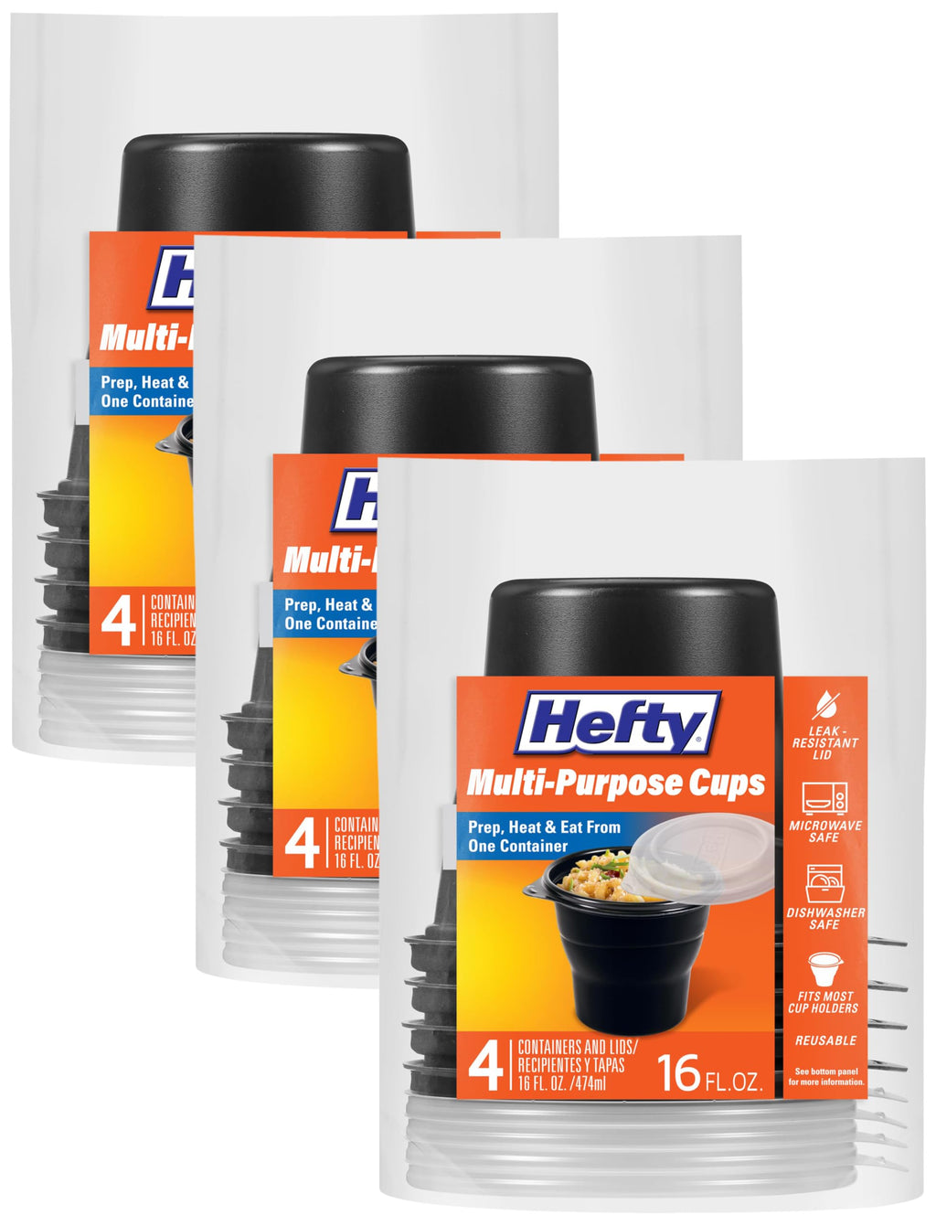 Hefty Disposable Hot Cups with Lids, Insulated Paper Coffee Cups for Tea, Cocoa and Hot Beverages, Leak Resistant Single Use Drink Cups, 16 Ounce, 20 Count