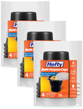 Hefty Disposable Hot Cups with Lids, Insulated Paper Coffee Cups for Tea, Cocoa and Hot Beverages, Leak Resistant Single Use Drink Cups, 16 Ounce, 20 Count