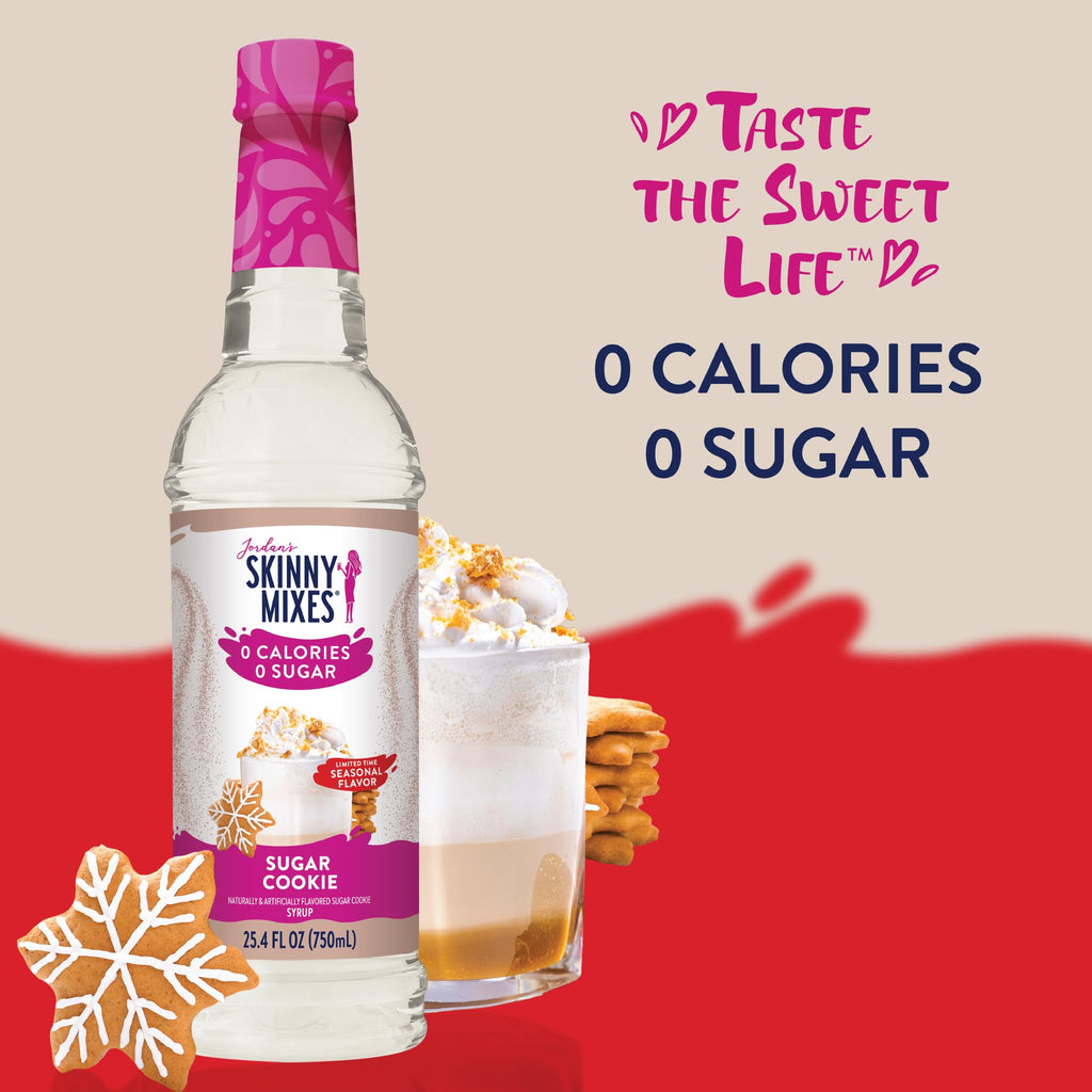 Jordan's Skinny Mixes Sugar Free Coffee Syrup, Holiday Fall Syrup Trio Coffee Flavoring Syrup, Zero Calorie Drink Mix for Lattes, Baking, Protein Shake, Dairy & Gluten Free, Kosher,12.7 Fl Oz, 3 Pack
