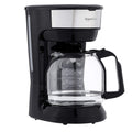 Amazon Basics 5 Cup Drip Coffee Maker with Glass Coffee Pot (0.8 Qt), Auto Shut-off, Auto Pause, Removable Filter Basket, Matte Black